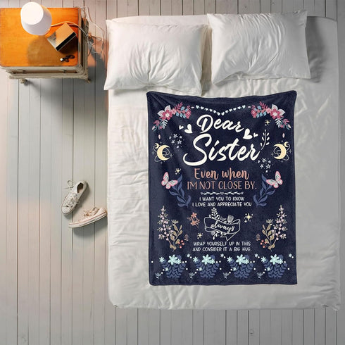 Cozy Flannel Sister Blanket  Perfect Gift for Special Occasions